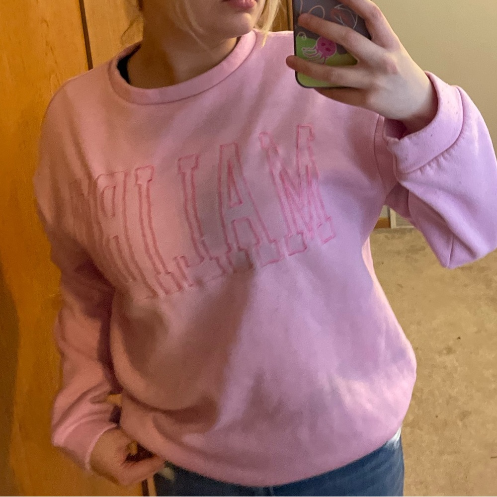 Shein Brand pink Malibu crewneck